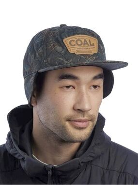 Coal Headwear The Cummins Cap Camo Green Quilted Earflap Hat Workwear Unisex
